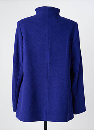 Manteau court poches sans capuche bleu STEINBOCK femme