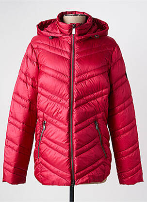 Doudoune poches a capuche rouge JUNGE femme