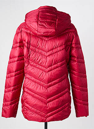Doudoune poches a capuche rouge JUNGE femme