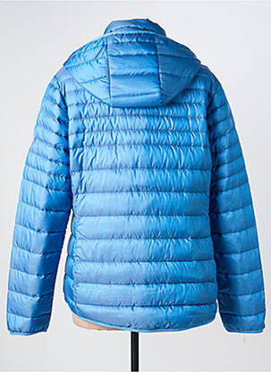 Doudoune poches a capuche bleu JUNGE femme