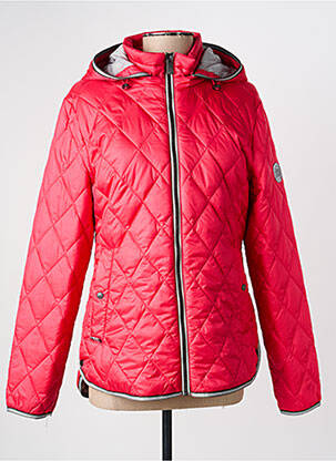Doudoune poches a capuche rose JUNGE femme