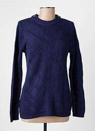 Pull coupe cintrée manches longues bleu ARMOR LUX femme