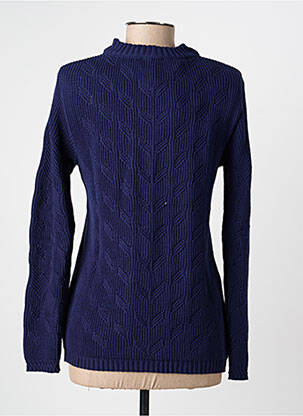 Pull coupe cintrée manches longues bleu ARMOR LUX femme