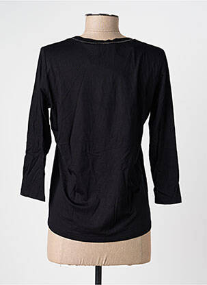 T-shirt manches 3/4 manches 3/4 noir FRANK WALDER femme