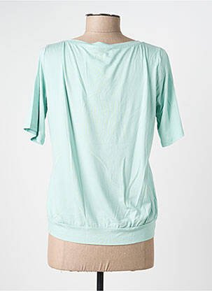 T-shirt stretch manches courtes vert FRANK WALDER femme