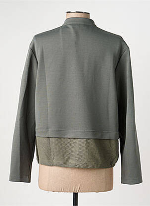 Veste casual col rond vert FRANK WALDER femme