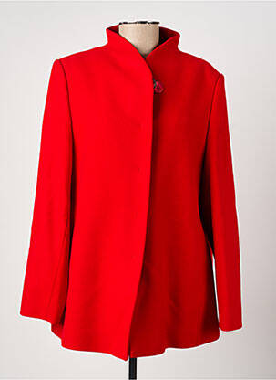 Manteau court poches sans capuche rouge STEINBOCK femme