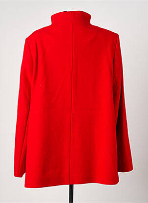 Manteau court poches sans capuche rouge STEINBOCK femme