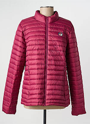 Doudoune poches sans capuche rouge BERMUDES femme