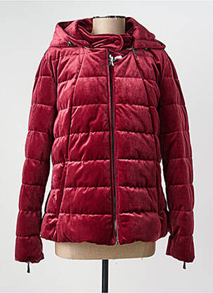 Doudoune poches a capuche rouge STEINBOCK femme