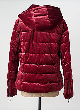 Doudoune poches a capuche rouge STEINBOCK femme