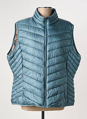 Doudoune poches sans capuche vert JUNGE femme