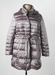 Doudoune poches a capuche gris STEINBOCK femme