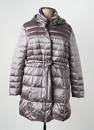 Doudoune poches a capuche gris STEINBOCK femme
