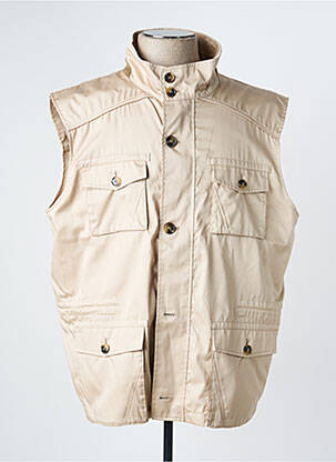 Gilet sans manche coupe cintrée beige STEINBOCK femme