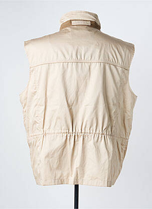 Gilet sans manche coupe cintrée beige STEINBOCK femme