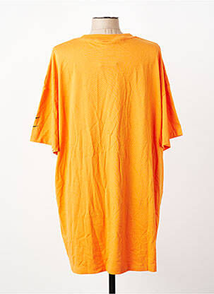 T-shirt sérigraphie floquée manches courtes orange NIKE femme