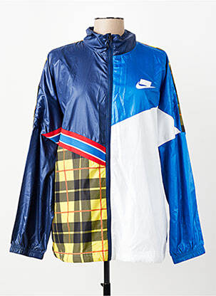 Veste casual coupe droite bleu NIKE femme