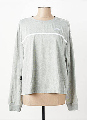 T-shirt manches longues manches longues gris NIKE femme