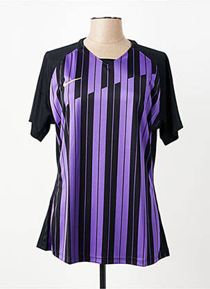 T-shirt coupe cintrée manches courtes noir NIKE femme