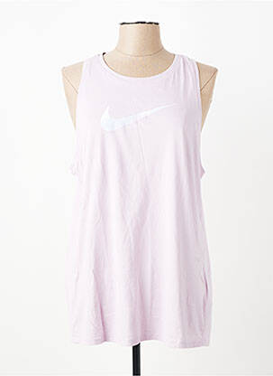 Débardeur coupe droite sans manche rose NIKE femme