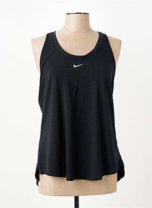 Débardeur sérigraphie floquée sans manche noir NIKE femme