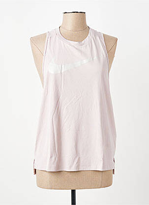 Débardeur coupe droite sans manche rose NIKE femme
