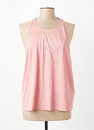 Débardeur coupe droite sans manche rose NIKE femme