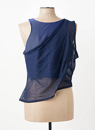 Débardeur stretch sans manche bleu NIKE femme