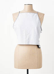 Top col carré sans manche gris NIKE femme