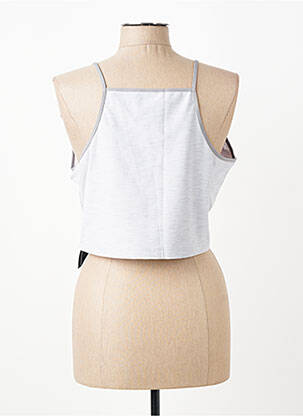 Top col carré sans manche gris NIKE femme