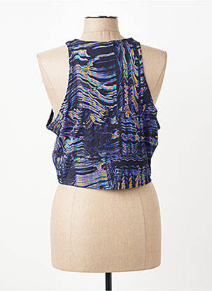 Top stretch sans manche bleu NIKE femme