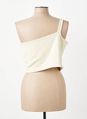 Top stretch sans manche jaune NIKE femme