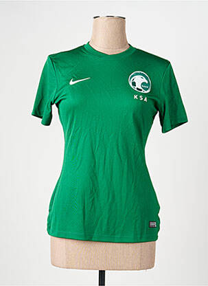 T-shirt coupe cintrée manches courtes vert NIKE femme