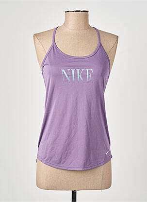 T-shirt sérigraphie floquée fines bretelles violet NIKE femme