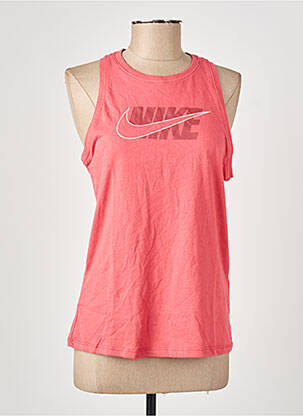 Débardeur coupe droite sans manche orange NIKE femme