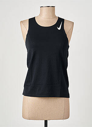 Débardeur sérigraphie floquée sans manche noir NIKE femme