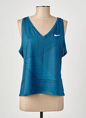 Débardeur coupe droite sans manche bleu NIKE femme
