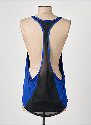 Débardeur sérigraphie floquée sans manche bleu NIKE femme