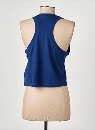 Débardeur sérigraphie floquée sans manche bleu NIKE femme