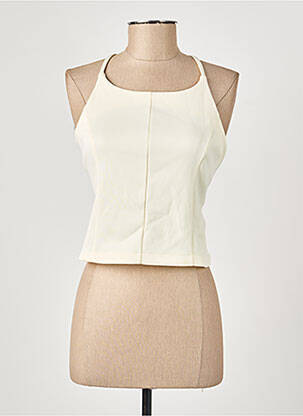 Top coupe cintrée sans manche jaune NIKE femme