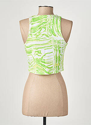 Top stretch sans manche vert NIKE femme
