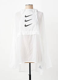 Coupe-vent poches a capuche blanc NIKE femme