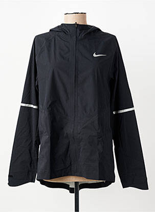 Coupe-vent manches longues a capuche noir NIKE femme