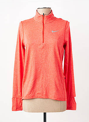 T-shirt manches longues manches longues orange NIKE femme