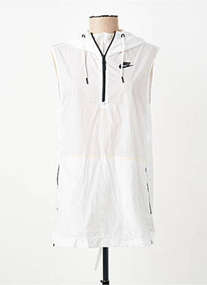 Coupe-vent fermeture zippée sur le devant a capuche blanc NIKE femme