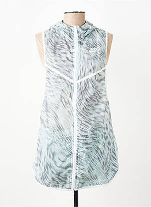 Coupe-vent fermeture zippée sur le devant a capuche vert NIKE femme