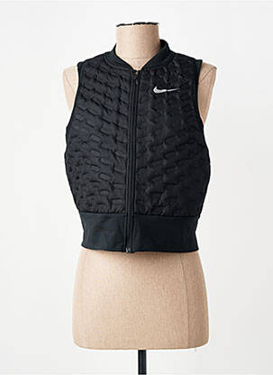 Doudoune fermeture zippée sur le devant sans capuche noir NIKE femme