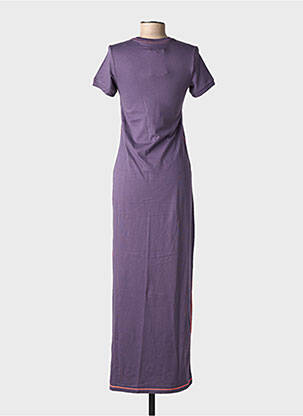 Robe longue manches courtes manches courtes violet NIKE femme
