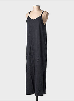 Robe longue coupe cintrée fines bretelles noir NIKE femme